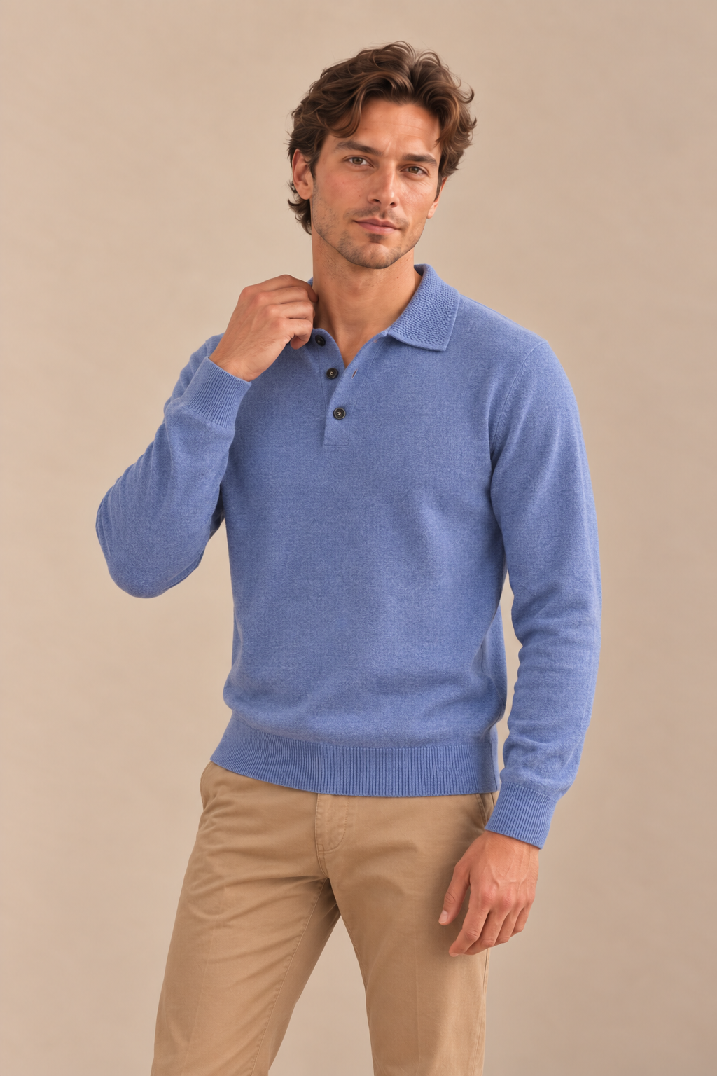 Jersey Abedul – Cuello Polo
