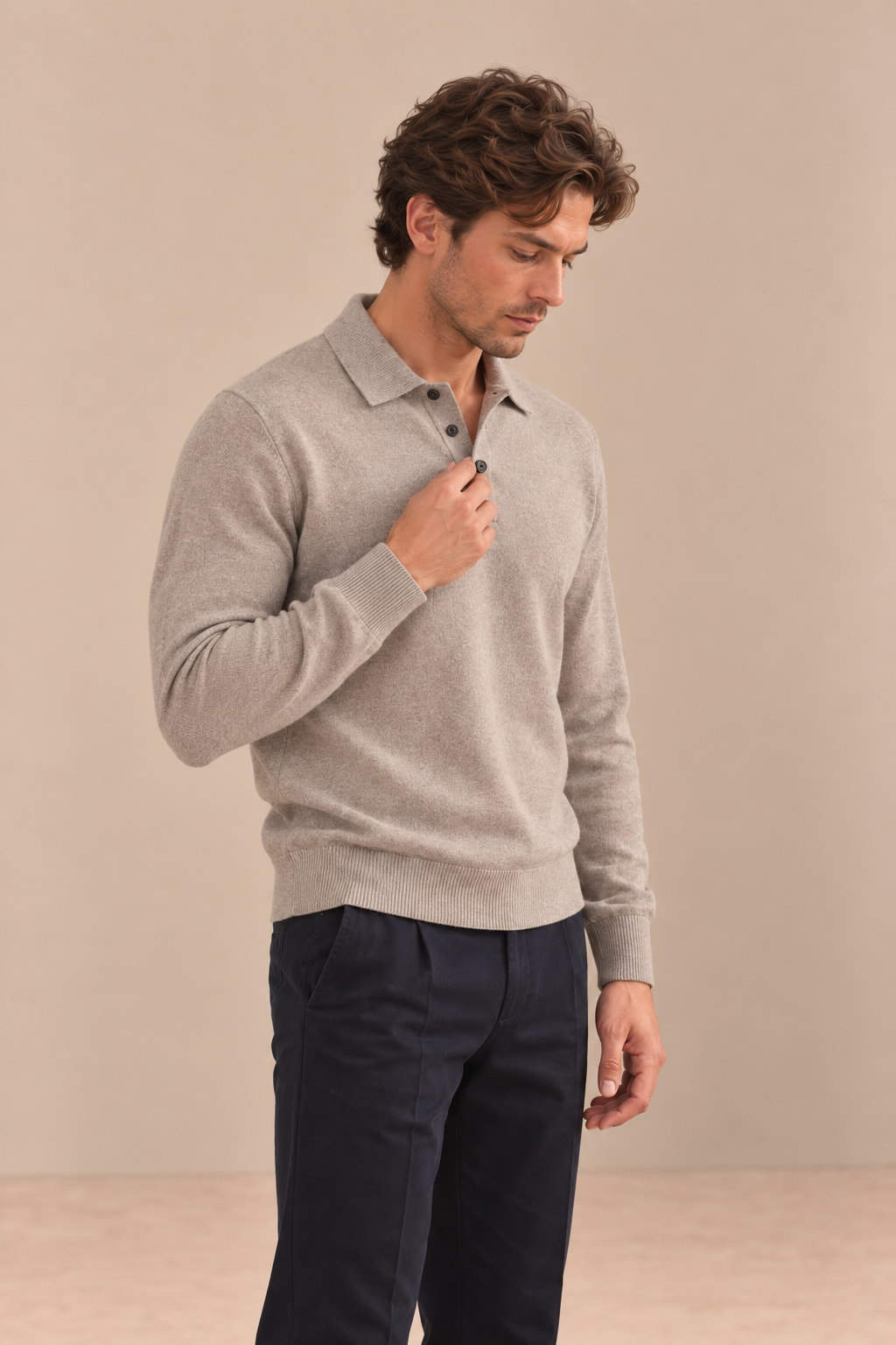 Jersey Abedul – Cuello Polo