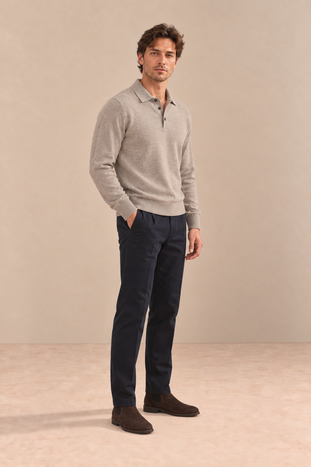 Jersey Abedul – Cuello Polo